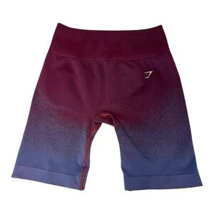 Gymshark Adapt Ombre Seamless Shorts pink/purple size medium